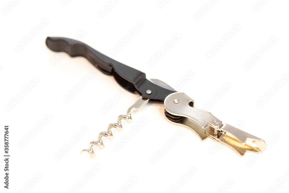 Barman's Friend bottle opener closeup with white background Barman's Friend bottle opener closeup with white background