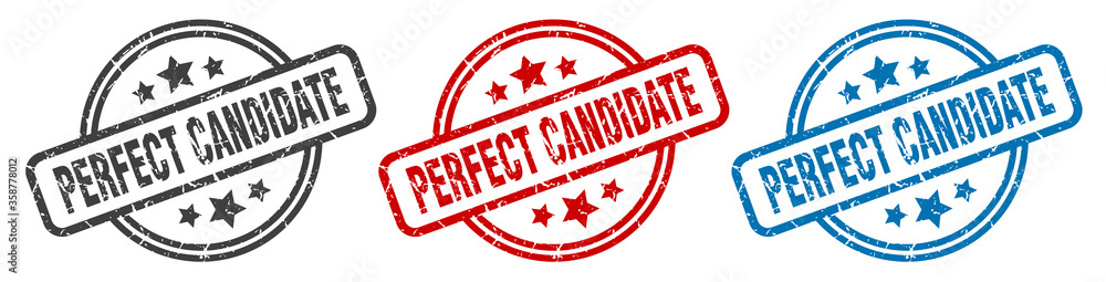 perfect candidate stamp. perfect candidate round isolated sign. perfect candidate label set perfect candidate stamp. perfect candidate round isolated sign. perfect candidate label set
