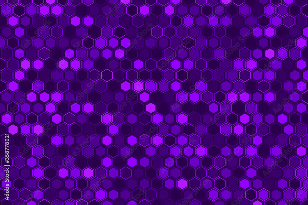 Abstract hexagon background. Futuristic tech illustration. Abstract hexagon background. Futuristic tech illustration.