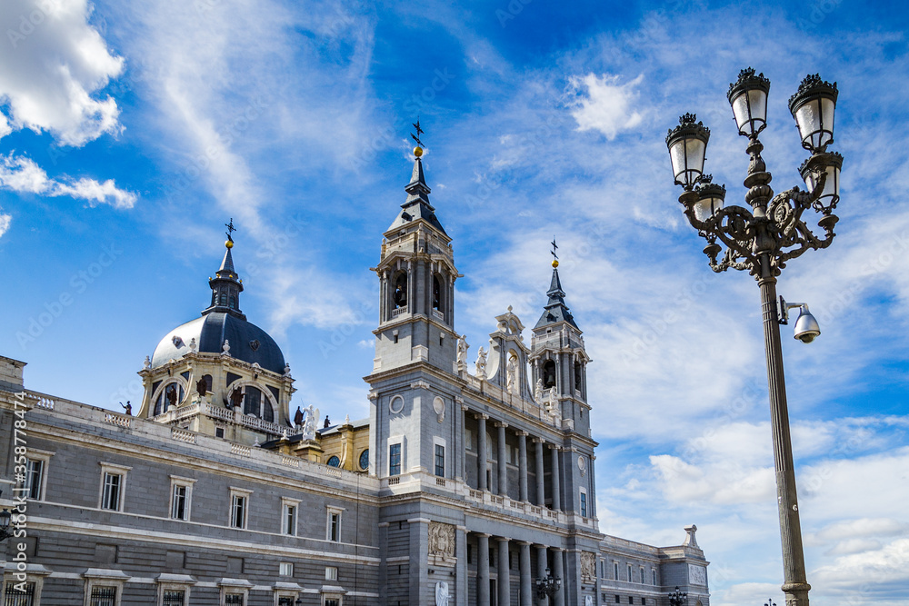 It's Santa Maria la Real de La Almudena. It's Catholic cathedral in Madrid, Spain