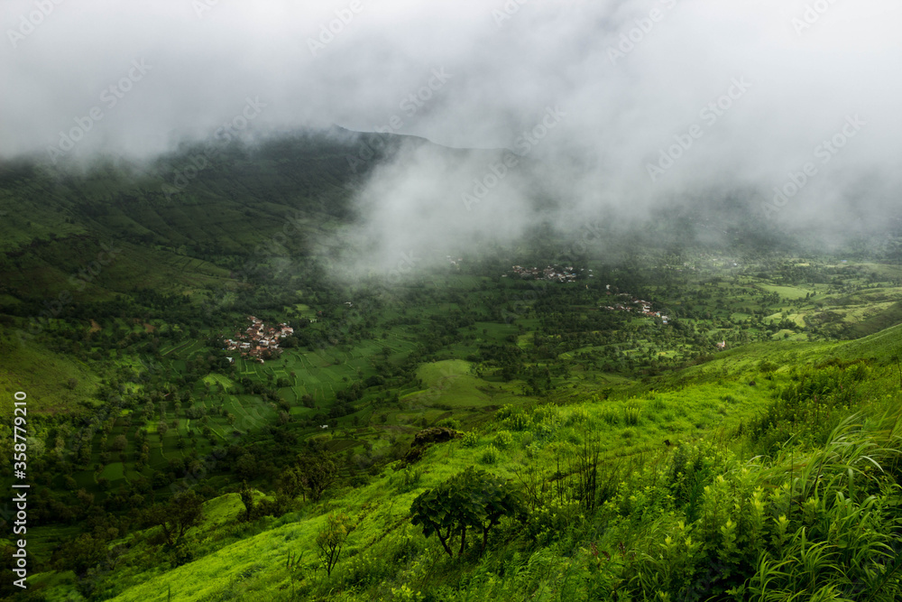 Breathtaking western guards mountain ranges India