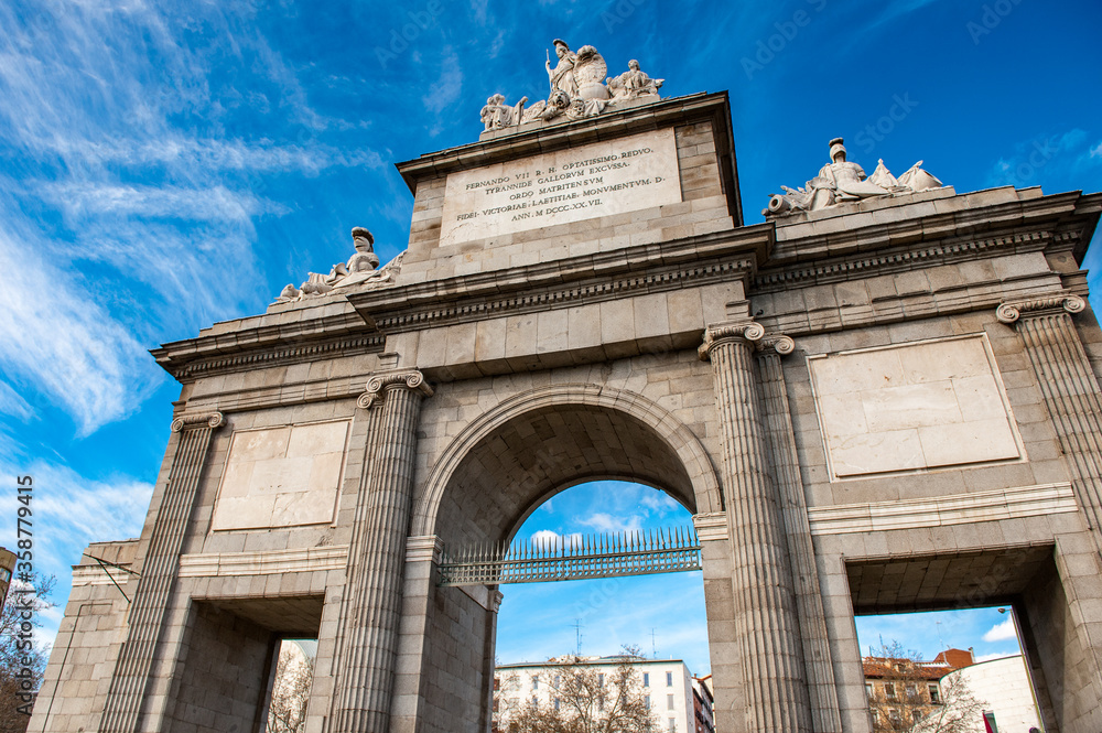 It's Gate of Toledo (Puerta de Toledo), Madrid, Spain. It is Spanish Property of Cultural Interest since 1996