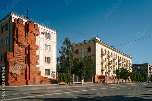 Streets of Volgograd, a hero city in the Patriotic war, restored after the war