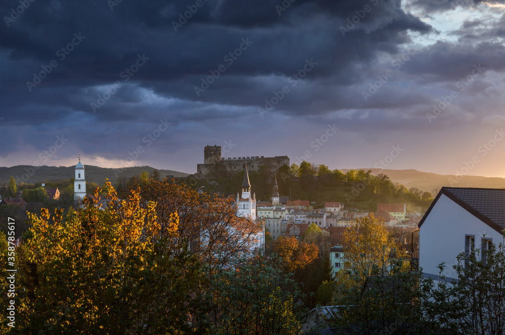 Bolkow Town Panorama, Lower Silesia, Poland