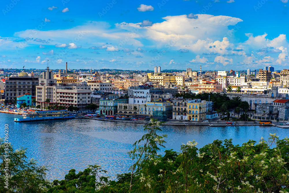 Panoramic view of Havana, the capital of Cuba