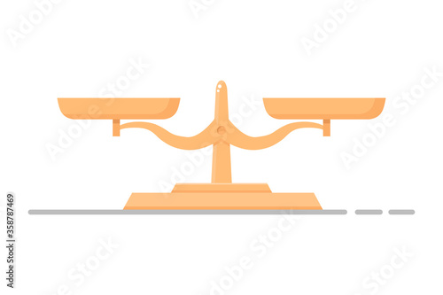 Image of weights. Flat style. Vector graphics. Isolated on a white background.
