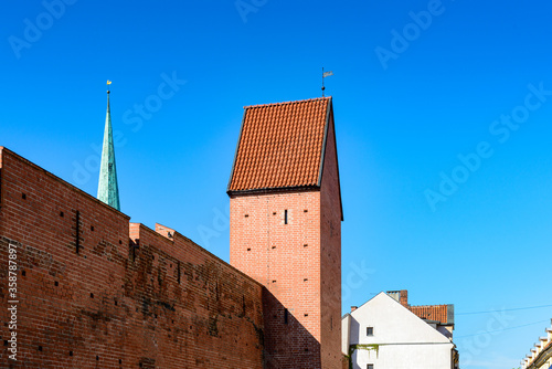 It's Fortress in the Old city of Riga, Latvia. Riga's historical centre is a UNESCO World Heritage Site