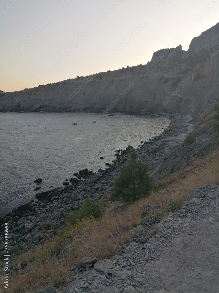 Obraz premium sunset on the coast