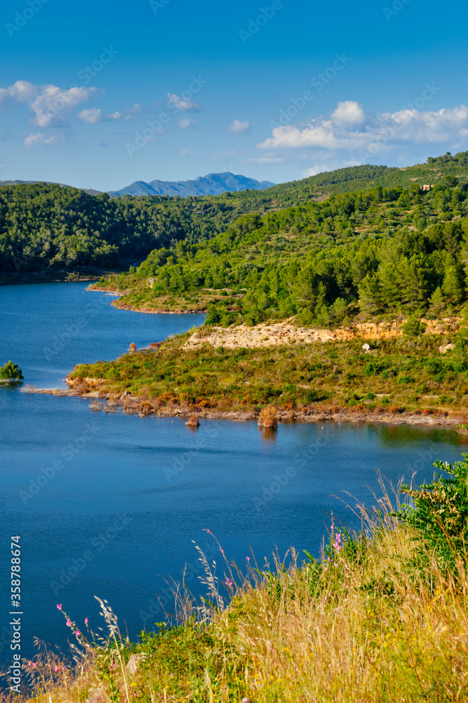 Gaia River at El Catllar reservoir, in Spain