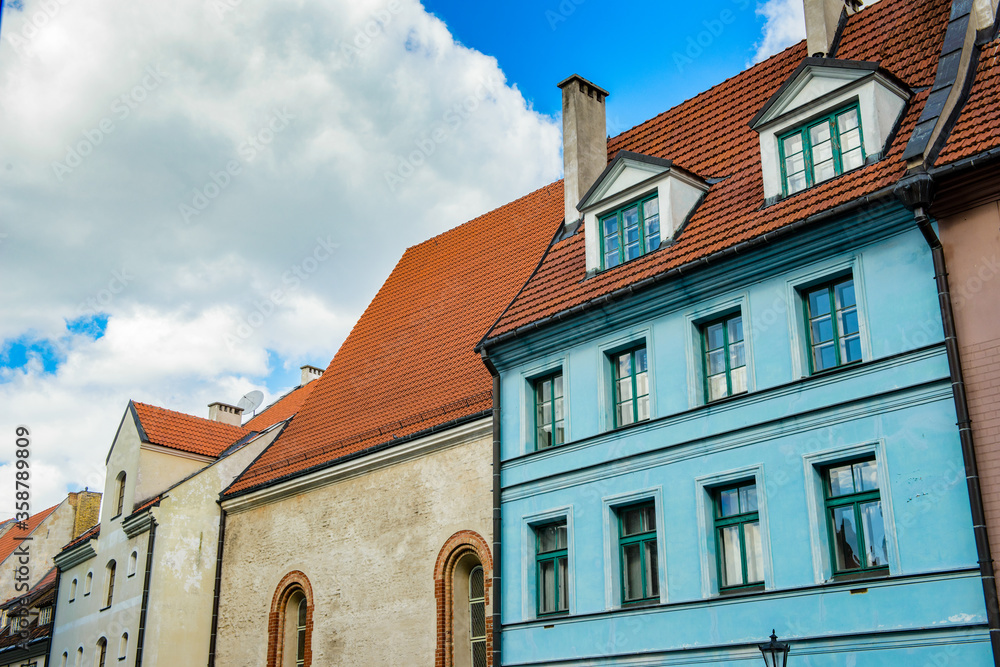 It's Architecture in the Old Town of Riga. Riga's historical centre is a UNESCO World Heritage Site