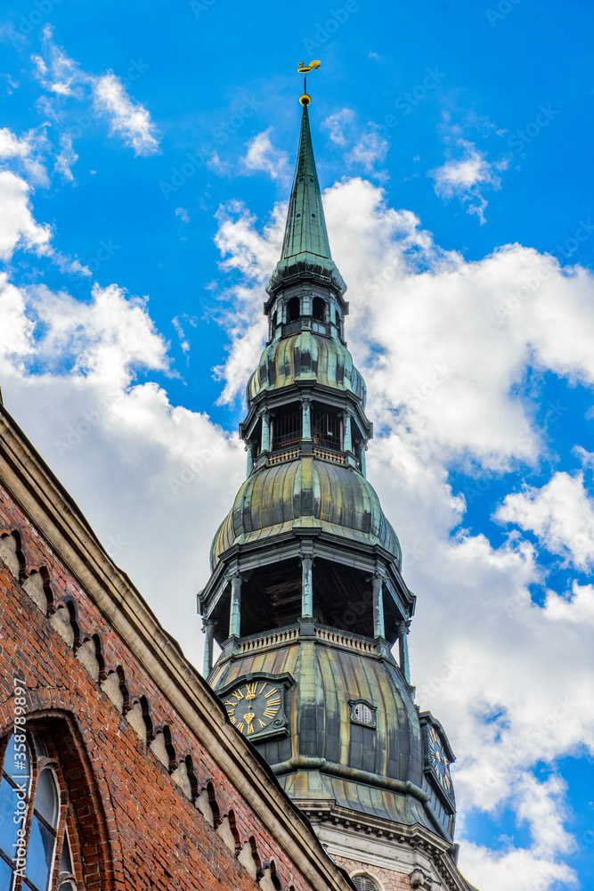 It's Cathedral in the Old Town of Riga. Riga's historical centre is a UNESCO World Heritage Site
