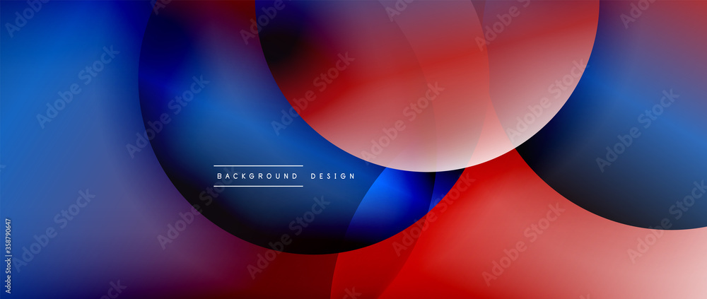 Circle modern geometric abstract background with liquid gradients Circle modern geometric abstract background with liquid gradients