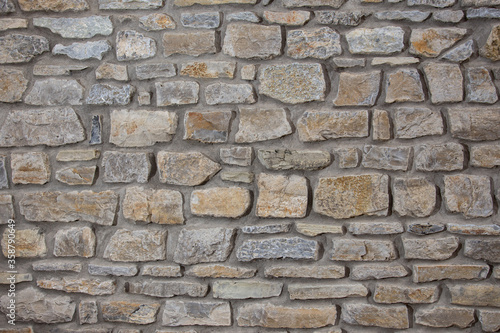 Obraz na płótnie Old stone wall texture/background w salonie