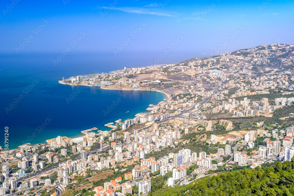 It's Panorama of Beirut, Lebanon. The largest city and the capital of Lebanon
