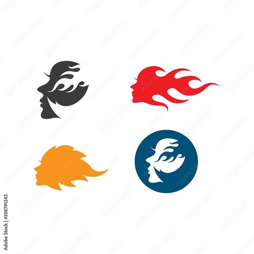 Naklejka premium unique face woman icon vector illustration design