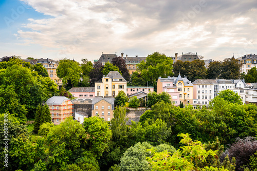 It s Cityscape of Luxembourg city  Luxembourg