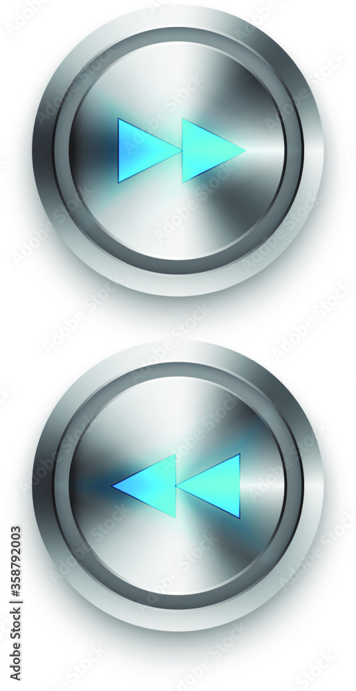 Technology Buttons (Vector and Illustration) - Isolated on white background. Technology Buttons (Vector and Illustration) - Isolated on white background.