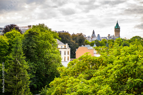 It's Cityscape of Luxembourg city, Luxembourg