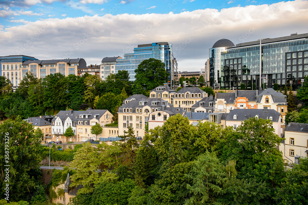 Obraz premium It's Architecture of Luxembourg city, Luxembourg