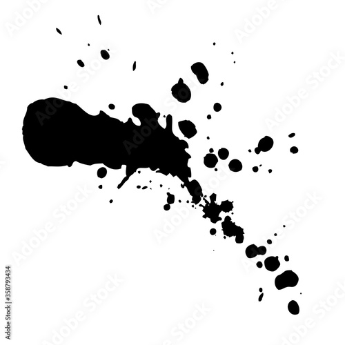 Black ink blots