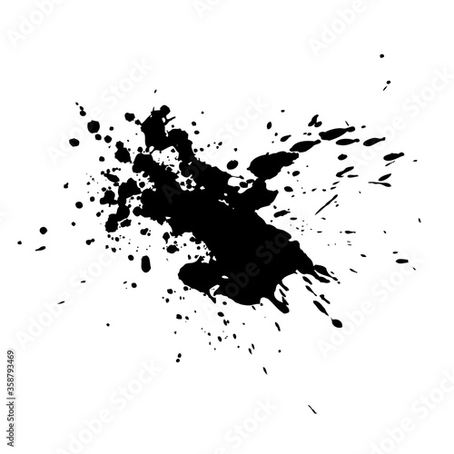 Black ink blots