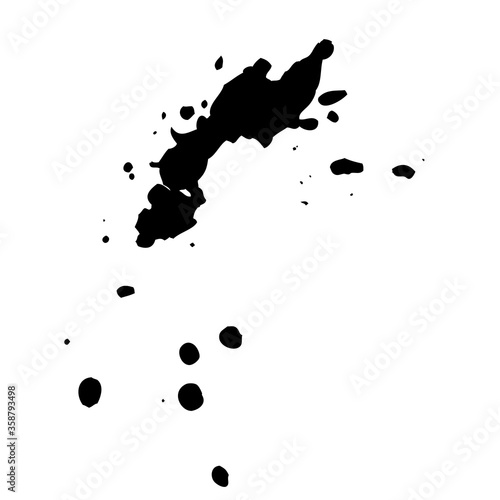 Black ink blots