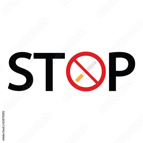  No smoking  vector Not allow cigarette   sign. The red circle prohibiting sing  Stop  smoking  icon