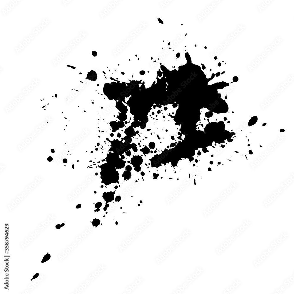 Black ink blots Black ink blots
