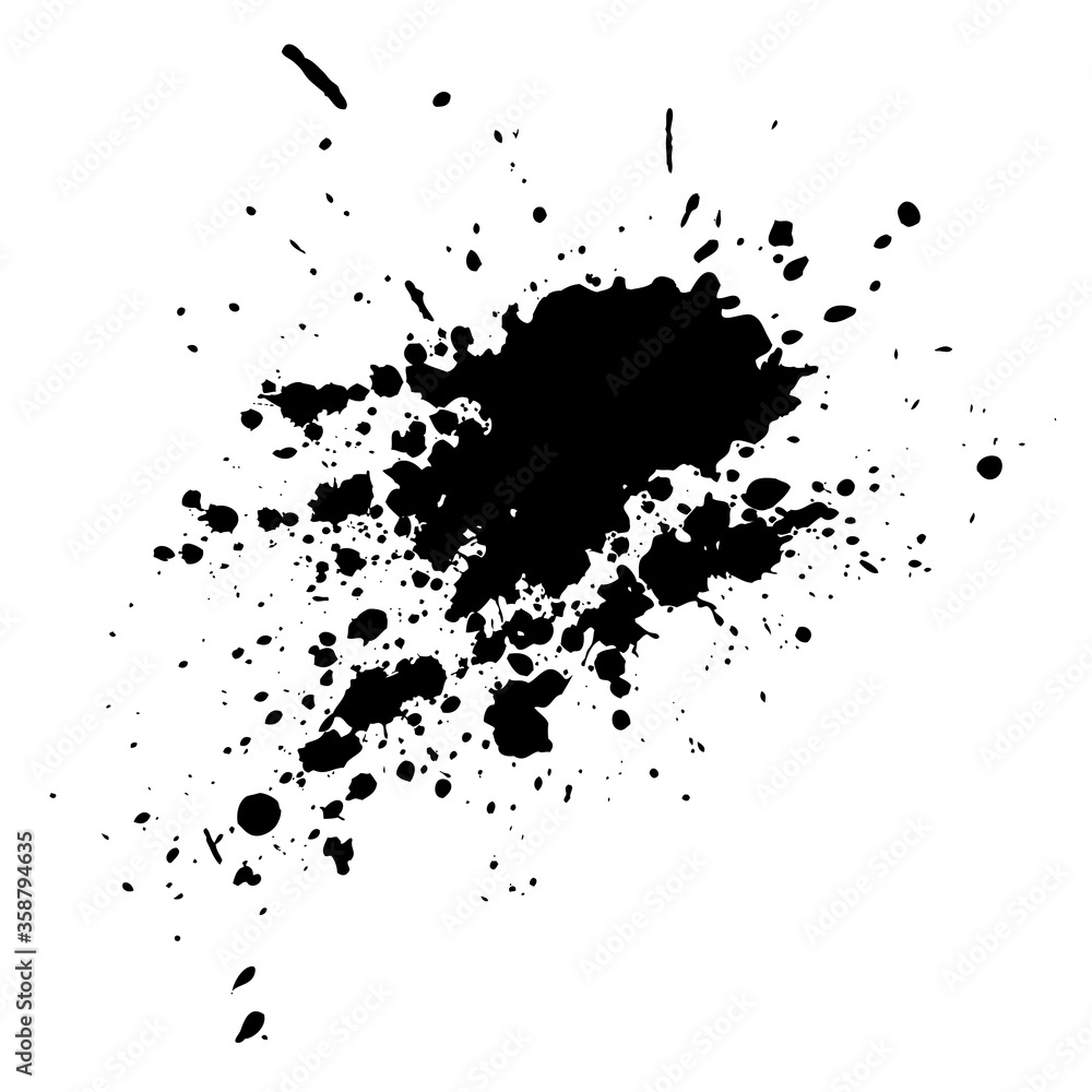 Black ink blots Black ink blots