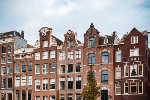 Antique building view in Amsterdam, Netherlands