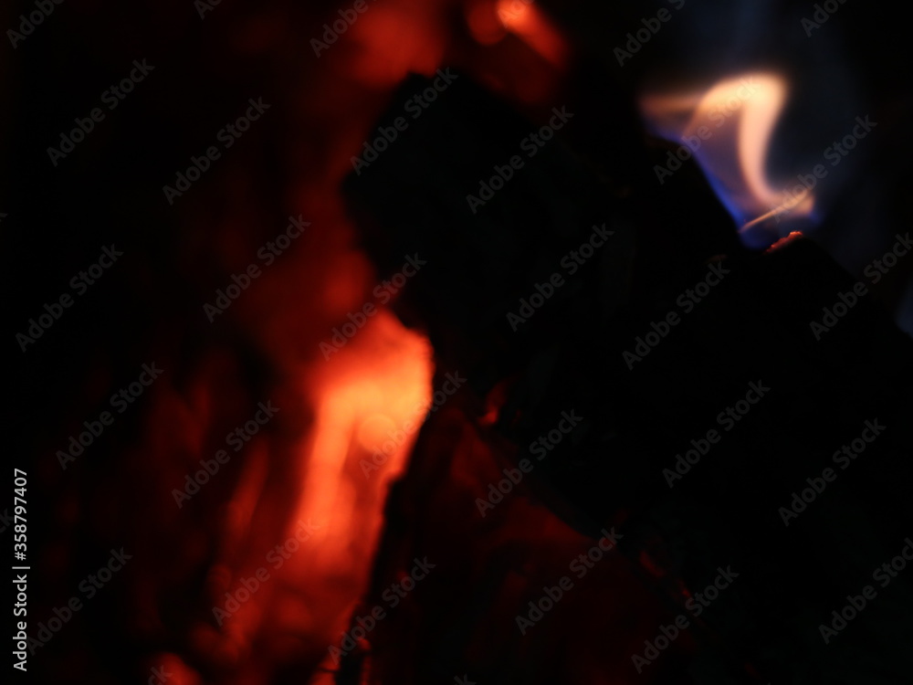 Close up shot of firewood burning in a fireplace-texture or background, abstract Close up shot of firewood burning in a fireplace-texture or background, abstract