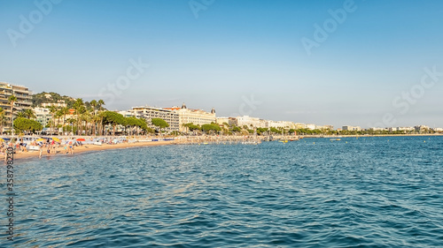 The city of Cannes in the daytime