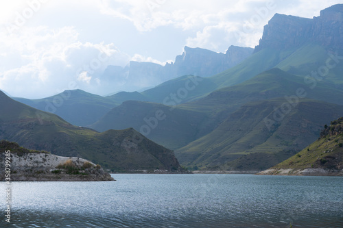 Bylymskoye lake on a background of hills © Nariman
