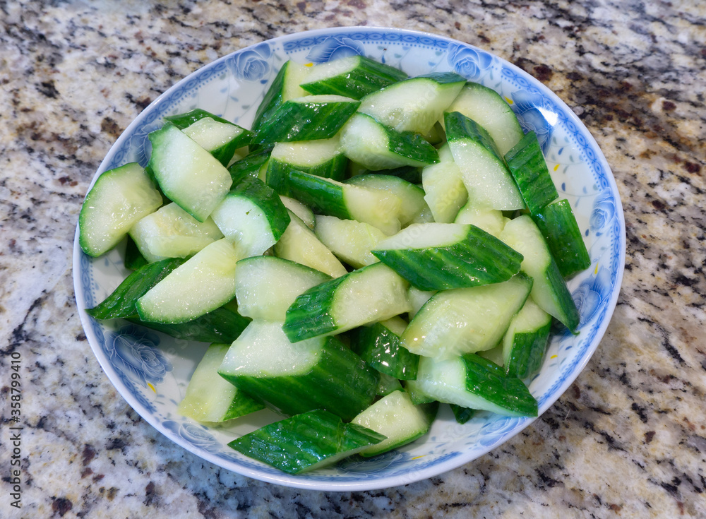 Chinese home made food: cucumber Chinese home made food: cucumber