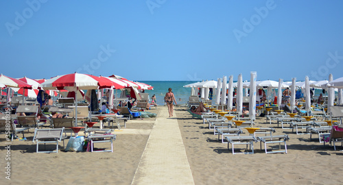 beach umbrellas on a beach