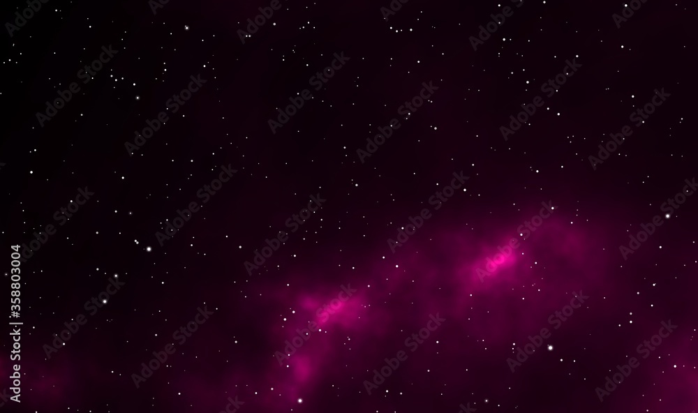 Spacescape illustration graphic design background