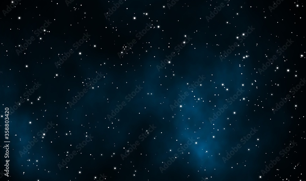 Fototapeta premium Spacescape illustration graphic design background