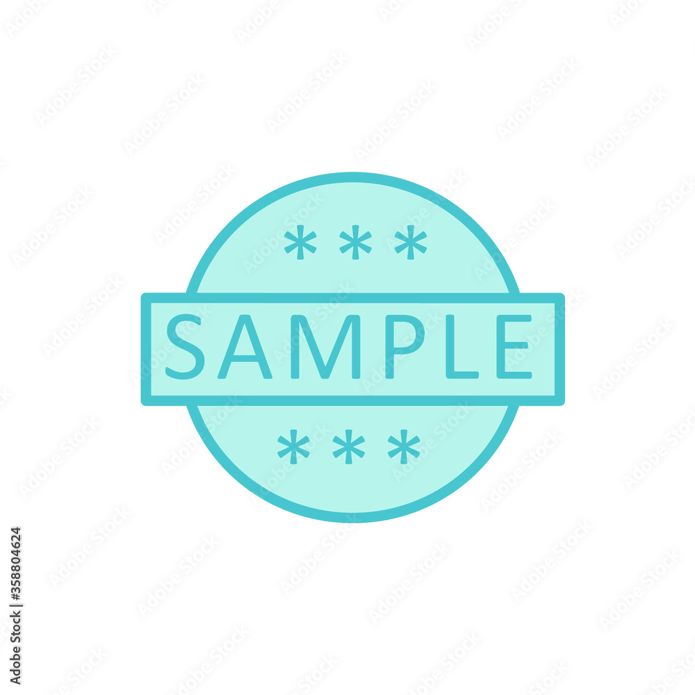 Icon sample, label design template Icon sample, label design template