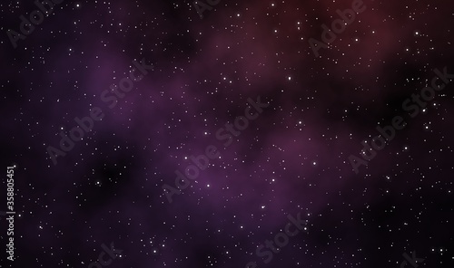 Spacescape illustration graphic design background