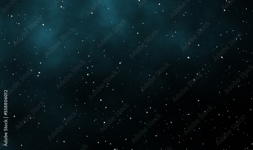 Fototapeta premium Space scape illustration graphic design background