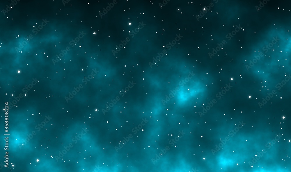 Obraz premium Space scape illustration graphic design background