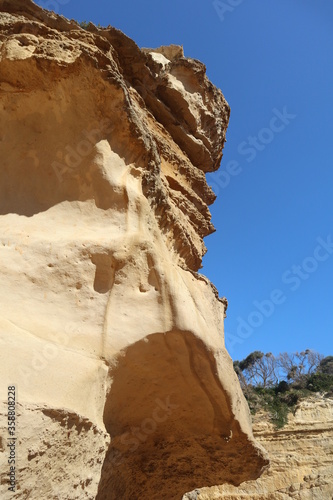 Abstract photo of a beautiful cliff in Australia.