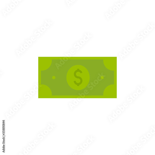 This is a money dollar icon, dollar bill symbol.