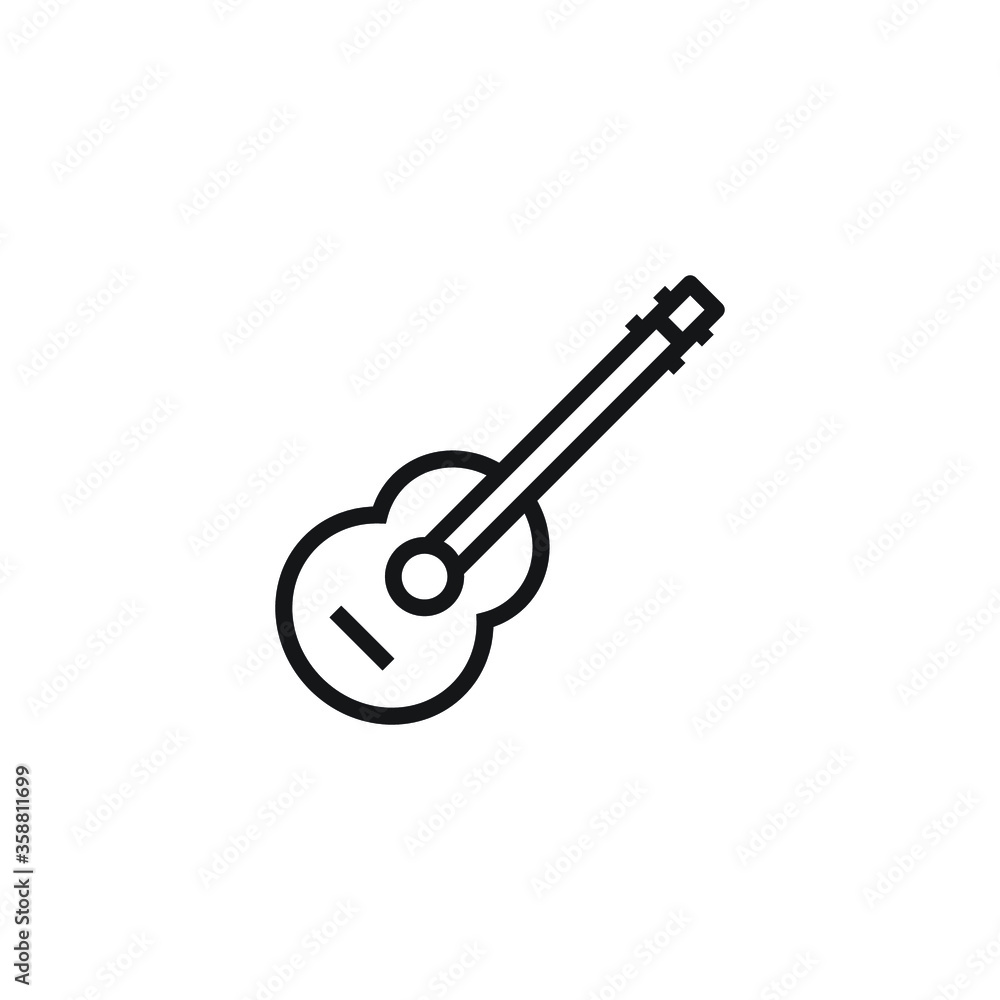 guitar icon vector guitar icon vector