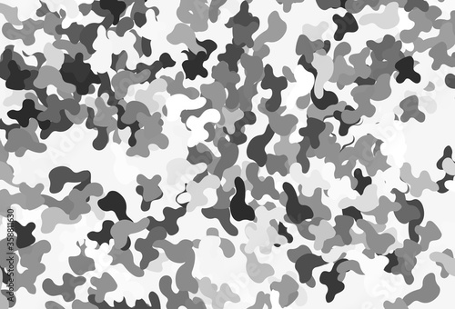 Light Gray vector background with abstract shapes.