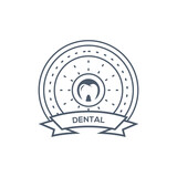 awesome dental luxury dental logo