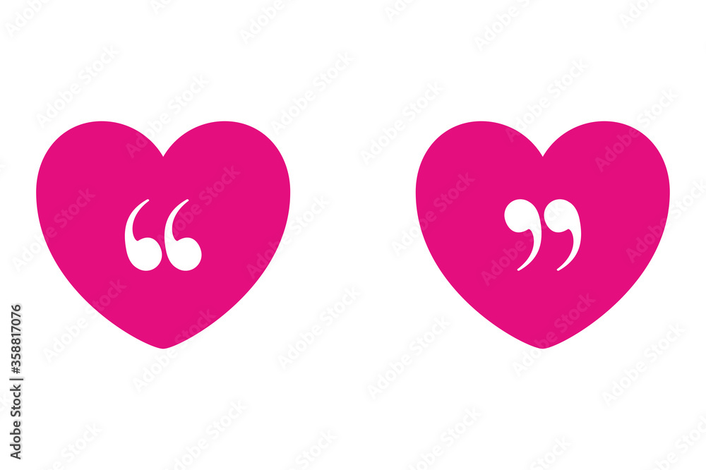 communication quotes inside hearts design, Message discussion conversation and chatting theme Vector illustration