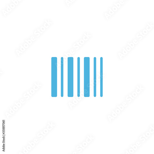 bar code icon flat vector logo design trendy