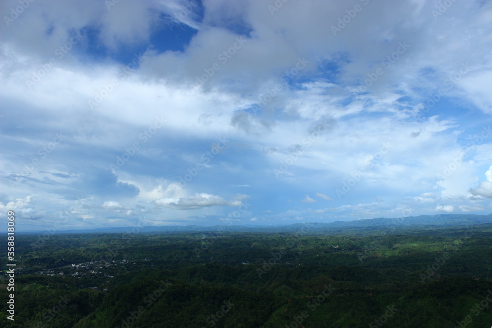 blue sky and clouds