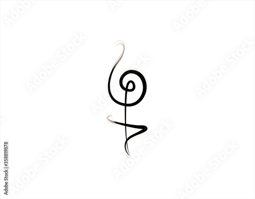 Hakuna matata icon on white background in vector illustration